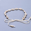 Adjustable Cowrie Shell Beads Lariat Necklaces X-NJEW-JN02394-4