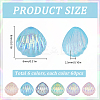 360Pcs 6 Colors  Rainbow Iridescent Plating Transparent Resin Decoden Cabochons RESI-SC0005-64-2