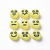 Opaque Champagne Yellow Acrylic Beads MACR-N008-42-C10-2