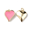 Eco-Friendly Rack Plating Brass Enamel Pendants KK-F848-02G-04-1