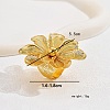 Elegant Hollow Flower Iron Cuff Rings for Bride Lady Daily Vacation Gift KR3281-5