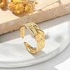 304 Stainless Steel Open Cuff Rings for Women LS-STAS-Z117-19G-2