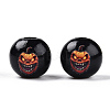 Halloween Theme Wood European Beads WOOD-N016-04E-3