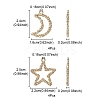 8Pcs 2 Styles Alloy Pendants FIND-YW0003-61-4