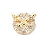 Brass Micro Pave Cubic Zirconia Pendants LS-KK-K406-02G-1