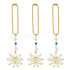 3Pcs Alloy Pendant Decorations HJEW-FH00121-1
