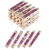 30Pcs 5 Styles Cheerleading Rhinestone Spirit Clips AJEW-SP0002-58B-1