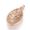 Brass Micro Pave Cubic Zirconia Jewelry Sets SJEW-F189-04KCG-3