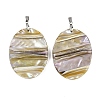 Natural Freshwater Shell Big Pendants SSHEL-B003-05P-04-1