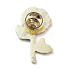 Flower Series Zinc Alloy Enamel Pin JEWB-D069-03B-2