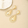 Teardrop Iron Dangle Stud Earrings FS-WG55C07-01-1