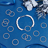 50Pcs Tibetan Style Alloy Linking Rings FIND-UN0002-01AS-2
