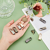 8Sets 4 Colors Zinc Alloy Hardware Bag Lock Accessories FIND-WR0004-70-2