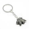 Synthetic & Natural Gemstone Keychain KEYC-S253-03-3