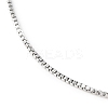Tarnish Resistant Stainless Steel Slider Necklace Making AJEW-JB00476-3