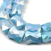 AB Color Plate Glass Beads Strands EGLA-P051-06A-B07-3