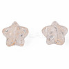 Transparent Crackle Acrylic Beads CACR-N006-13-A01-2