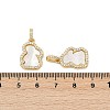 Brass Micro Pave Cubic Zirconia Pendants KK-U058-20G-3
