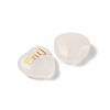 Natural Quartz Crystal Heart Engraving MBTI Figurines Statues for Home Office Desk Decorations X1-G-K353-05I-2