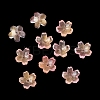 Dyed & Heated Glass Bead Caps GLAA-Z019-03-2