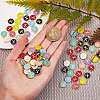 120Pcs 12 Colors Golden Plated Alloy Charms ENAM-SZ0001-64X-3