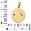 Ion Plating(IP) 304 Stainless Steel Enamel Rhinestone Pendants STAS-Q325-03C-G-3