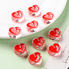 Transparent Enamel Acrylic Beads TACR-S155-004-7