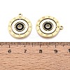 304 Stainless Steel Enamel Pendants STAS-Q111-10G-02-3