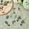40Pcs 10 Styles Alloy Enamel Pendants ENAM-HY0001-31-4