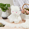 5 yards Double Layer Polyester Pleated Lace Ribbon OCOR-FG0002-12B-4
