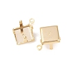 Rhombus Brass Sew on Prong Settings KK-C163-15B-G-2