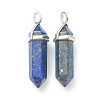 Natural Lapis Lazuli Pointed Pendants X-G-M378-01P-A07-2