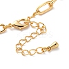 Brass Micro Pave Cubic Zirconia Link Bracelets BJEW-P342-10G-3