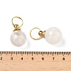 Natural Rose Quartz Openable Perfume Bottle Pendants LS-G-A026-02B-01-3