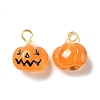 Halloween Pumpkin Opaque Resin Charms LS-RESI-B010-02-2