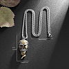 Snake Skull Alloy Gothic Pendant Box Chain Necklaces FS-WG2281F-01-2