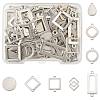 64Pcs 8 Styles 304 Stainless Steel Geometric Links/Connectors STAS-FS0002-02-1
