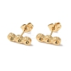 Ion Plating(IP) 304 Stainless Steel Stud Earring Findings STAS-F286-08G-1