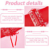 PVC Lace Up Elastic Corset Belts with Polyester Ribbon for Women AJEW-WH0678-79A-4