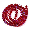 Electroplate Glass Beads Strands EGLA-A034-T2mm-L20-2
