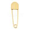 Alloy Extra Large Safety Pin Brooches PALLOY-P333-01G-1