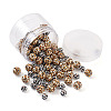 100Pcs 2 Patterns Printed Natural Wooden Beads WOOD-BY0001-01-3
