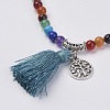 Natural Gemstone Beads Necklaces LS-NJEW-F147-B02-2