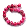 Dyed Natural Regalite/Imperial Jasper/Sea Sediment Jasper Beads Strands G-B124-C03-02-5