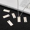 Tarnish Resistant 304 Stainless Steel Stamping Blank Tag Pendants STAS-S028-05-5