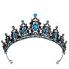 Alloy Rhinestone Crown Hair Bands PW-WG903DF-22-1