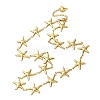 Beach 304 Stainless Steel Sea Animals Link Chain Necklaces for Women NJEW-G178-04G-03-4