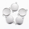 Tarnish Resistant 304 Stainless Steel Cabochon Connector Settings LS-STAS-E146-19P-16mm-2