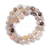 Natural Botswana Agate Beads Strands G-A030-B38-02-3