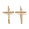 Brass Micro Pave Cubic Zirconia Pendants LS-ZIRC-G146-19G-RS-1